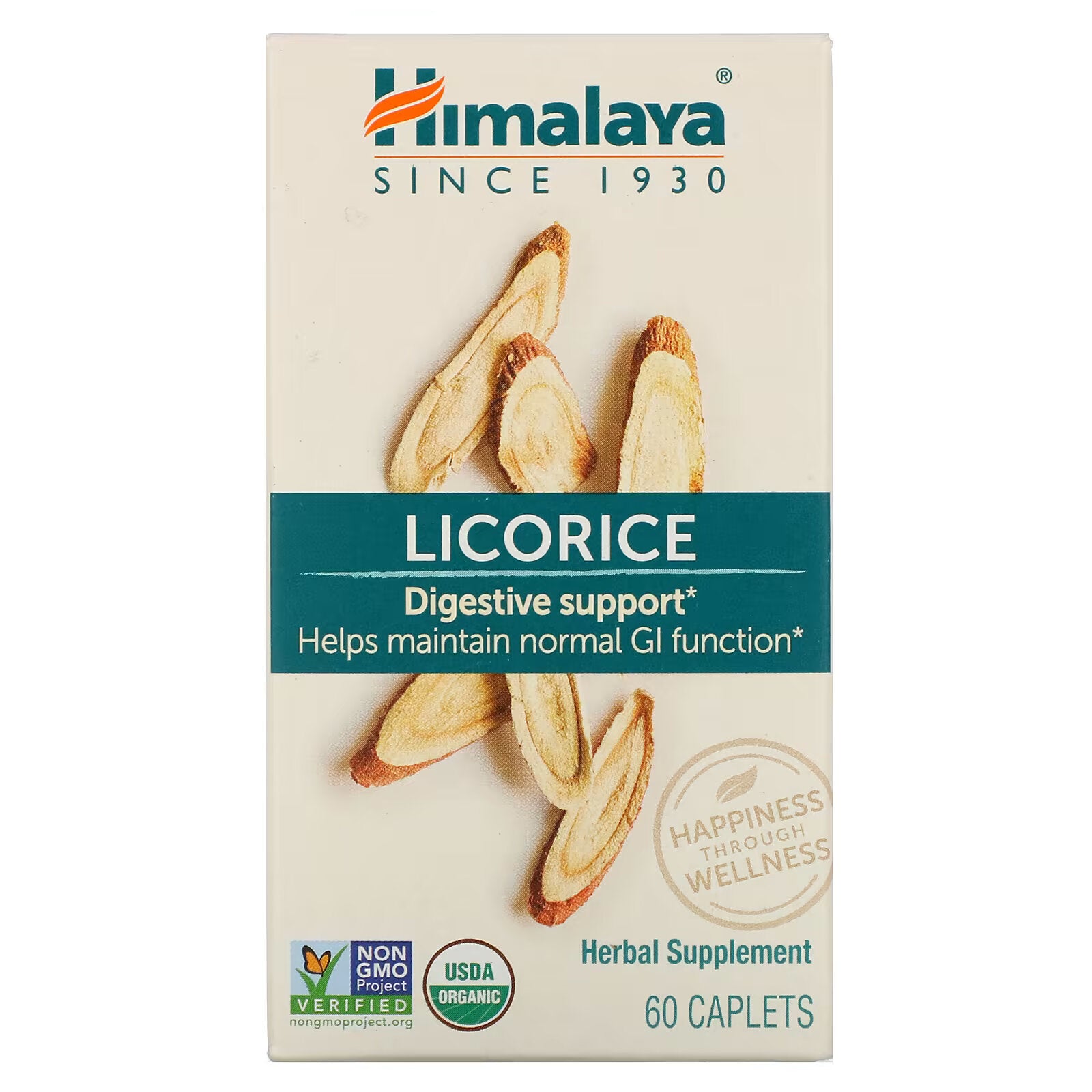 Himalaya, Licorice, Organic Digestive Support, 60 Capsules