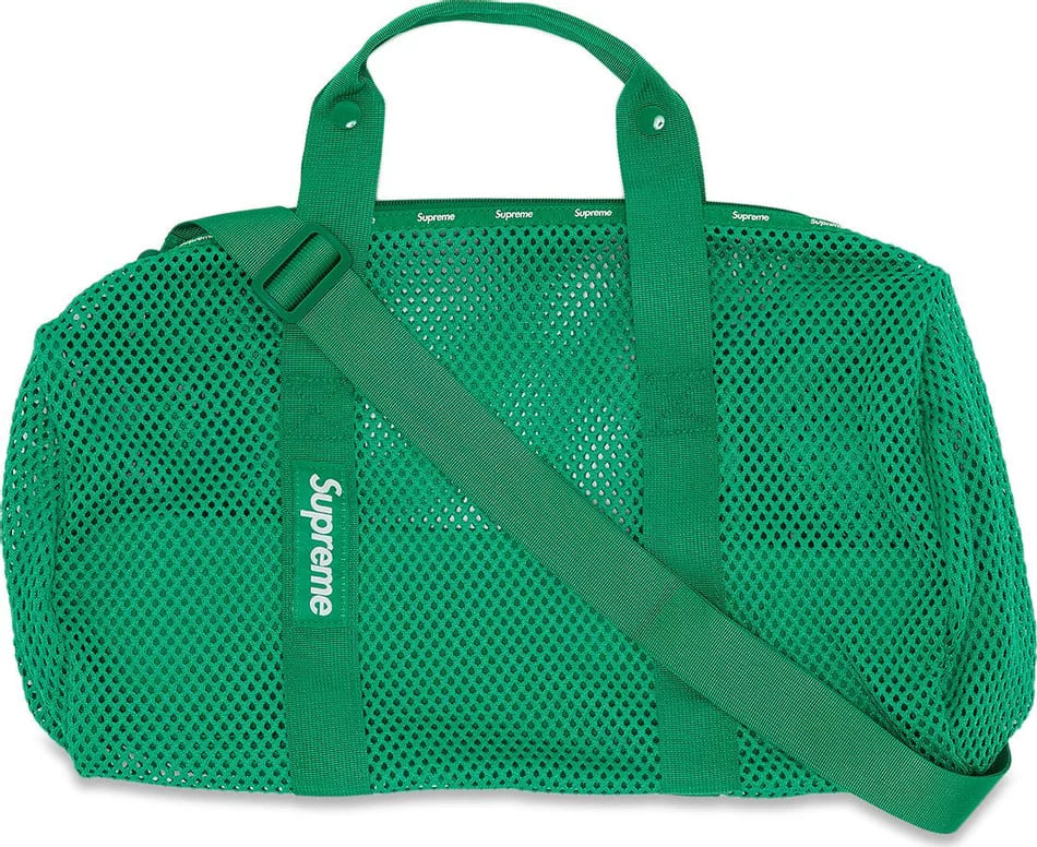 Supreme Mesh Duffle Bag, Green