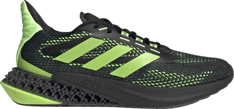 Adidas 4DFWD Pulse J 'Black Signal Green' sneakers, black