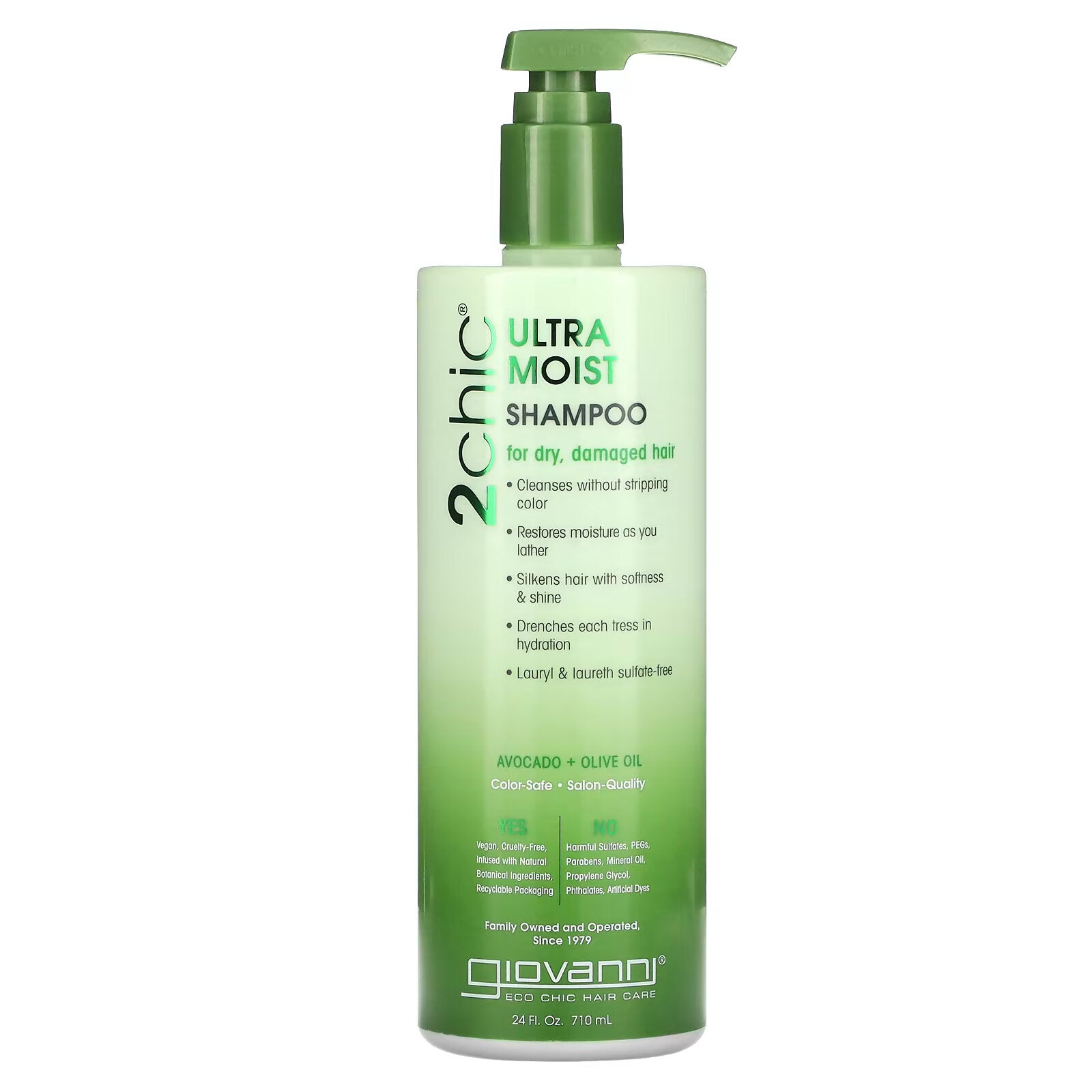 Giovanni, 2chic, Ultra Hydrating Shampoo, Dry & Damaged Hair, Avocado & Olive Oil, 24 fl oz (710 ml)