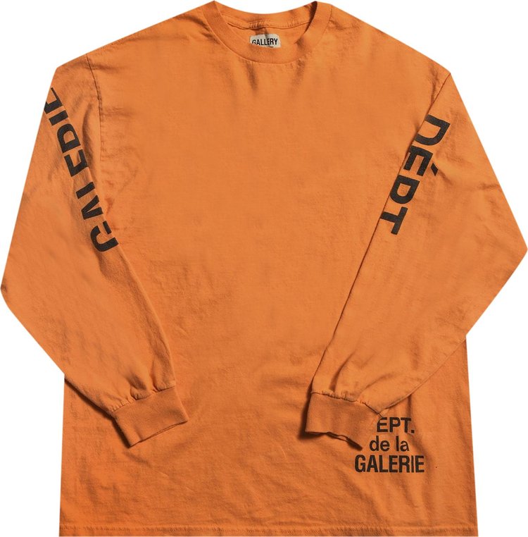 قميص بأكمام طويلة من قسم معرض Longsleeve للمقتنيات الفرنسية "Orange"، برتقالي