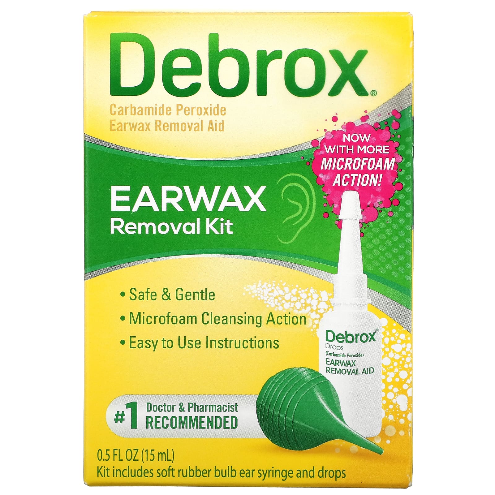 Earwax Removal Kit, 15 ml (0.5 fl oz) De ox