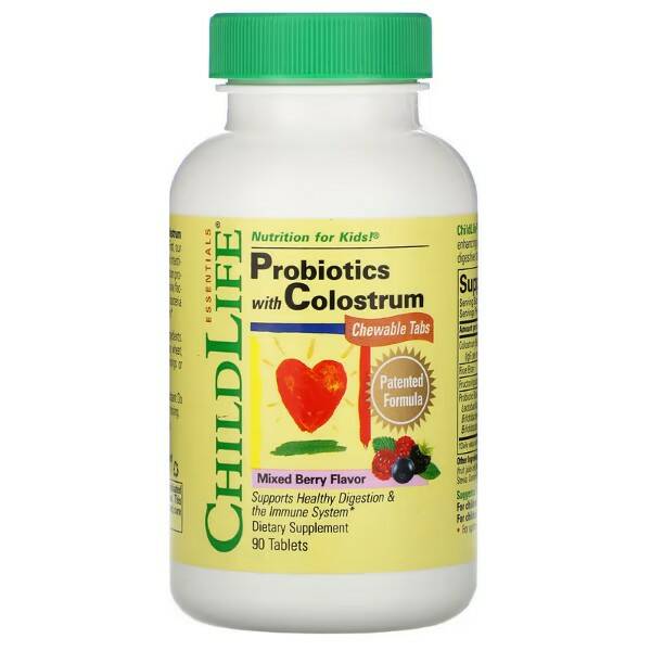 Probiotics with colostrum for children 90 tablets, ChildLife