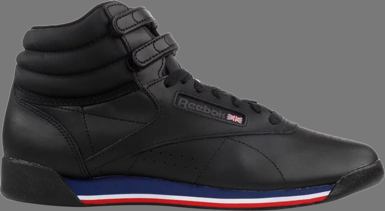 Reebok Wmns Freestyle HI sneakers, black/red