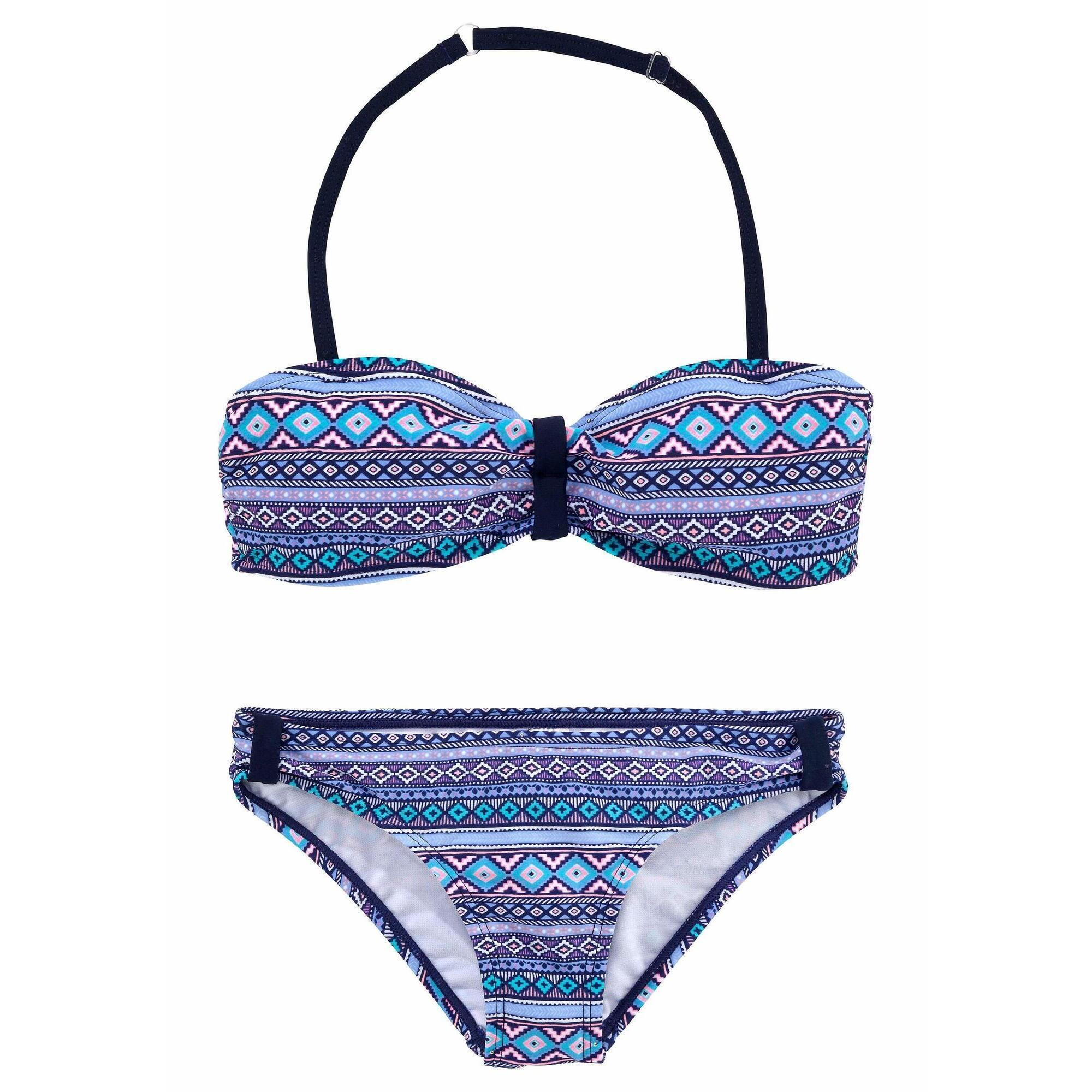 Bandeau bikini for children SLIVER, blue