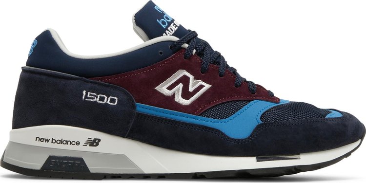 New Balance 1500 Made In England 'Navy Burgundy' Sneakers, Blue