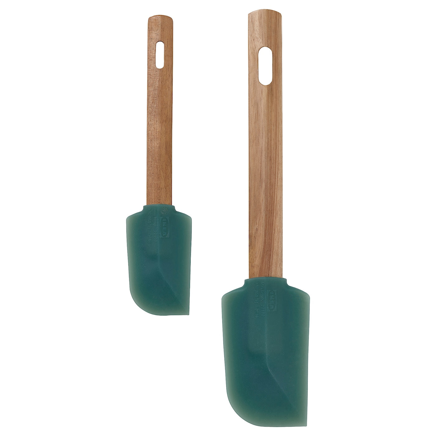 Ikea Backroding spatula, 2 pcs., wood/grey-green