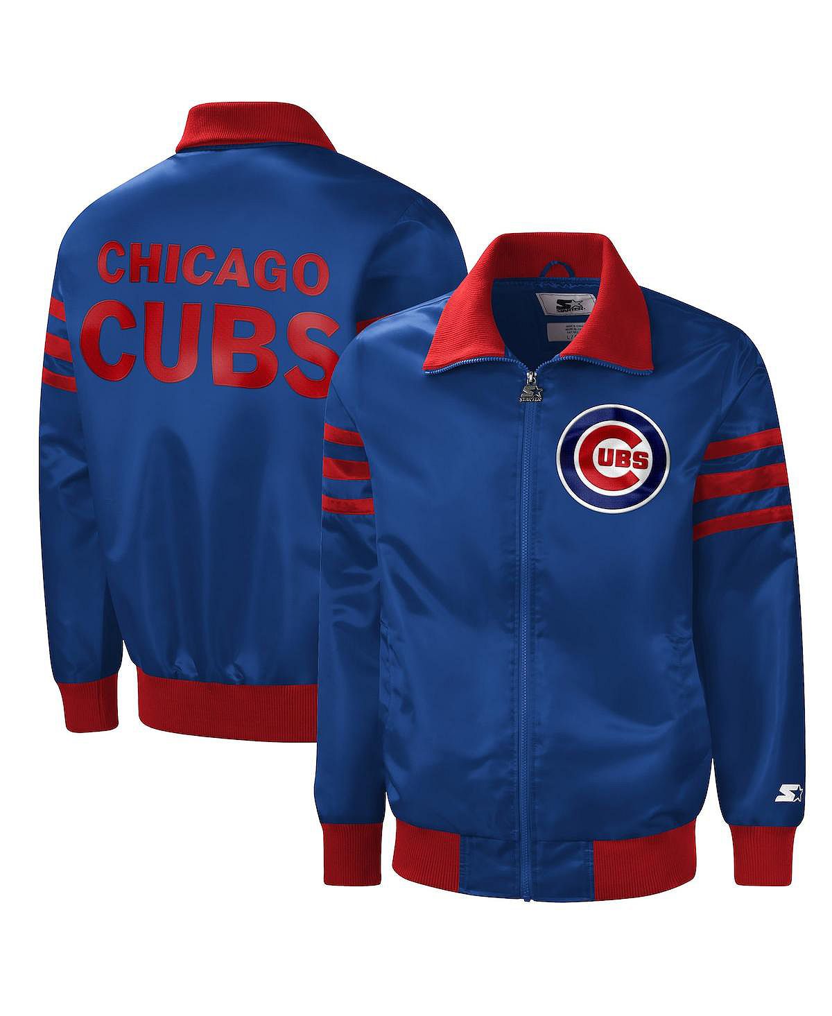 Royal chicago cubs the captain ii men's varsity jacket full zip Starter