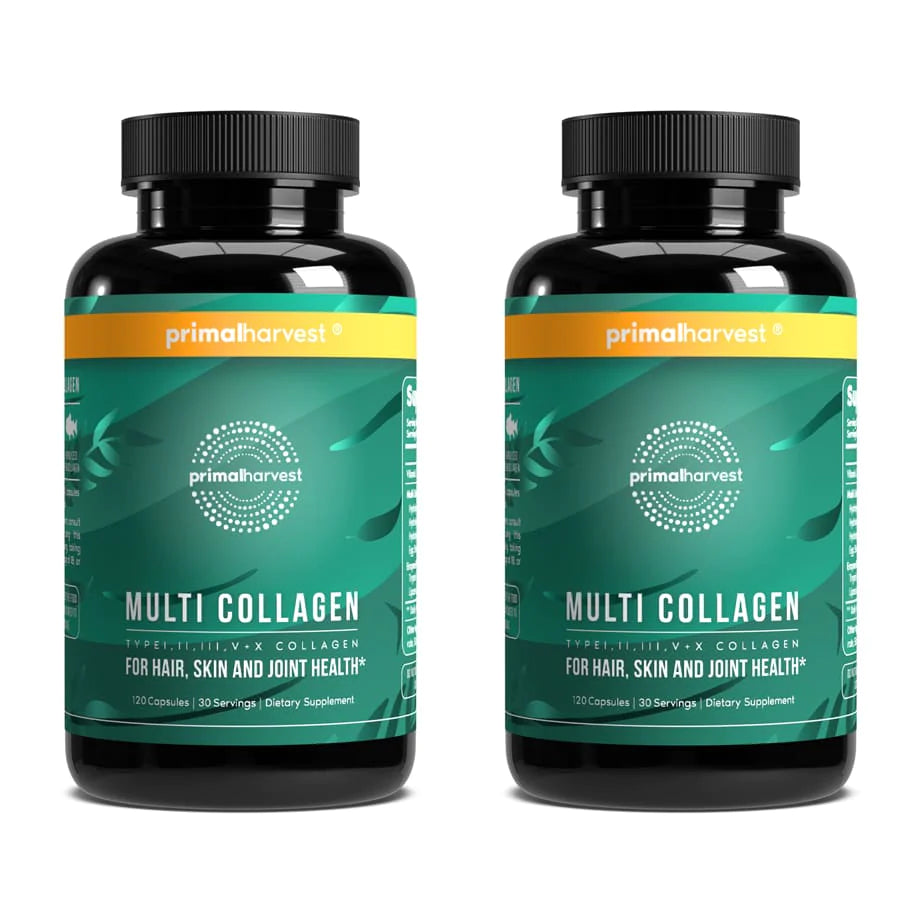 Collagen Primal Harvest Multi Type I, II, III, V, X, 240 capsules