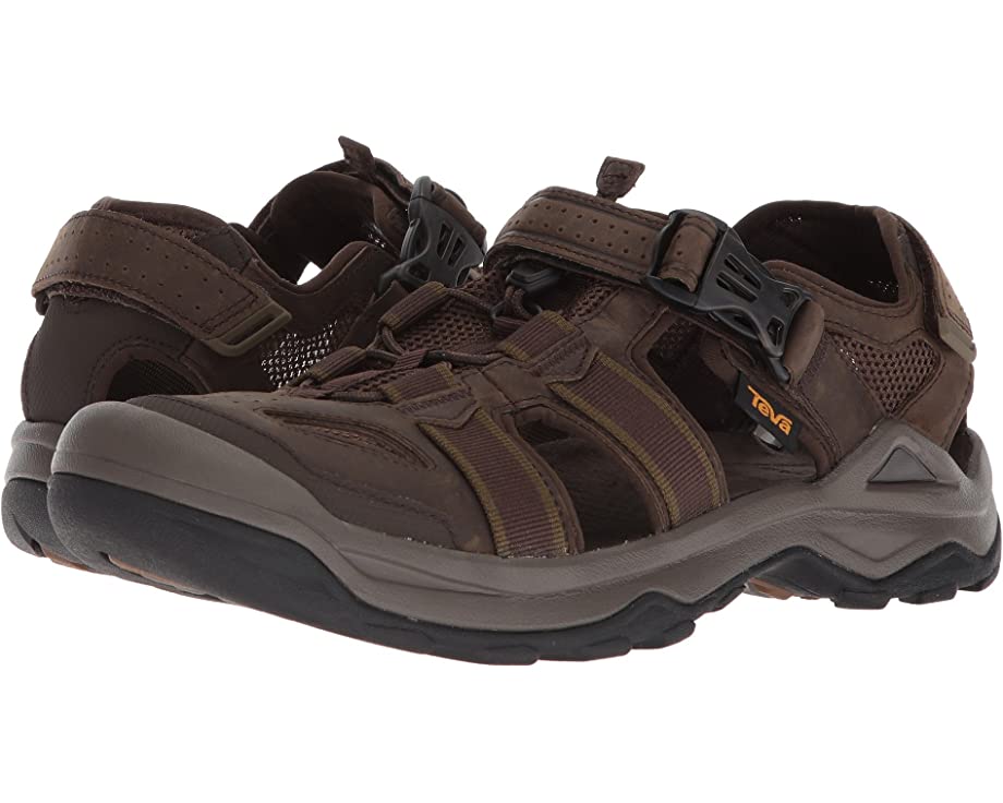 Omnium 2 Leather Teva Sandals, Turkish Coffee