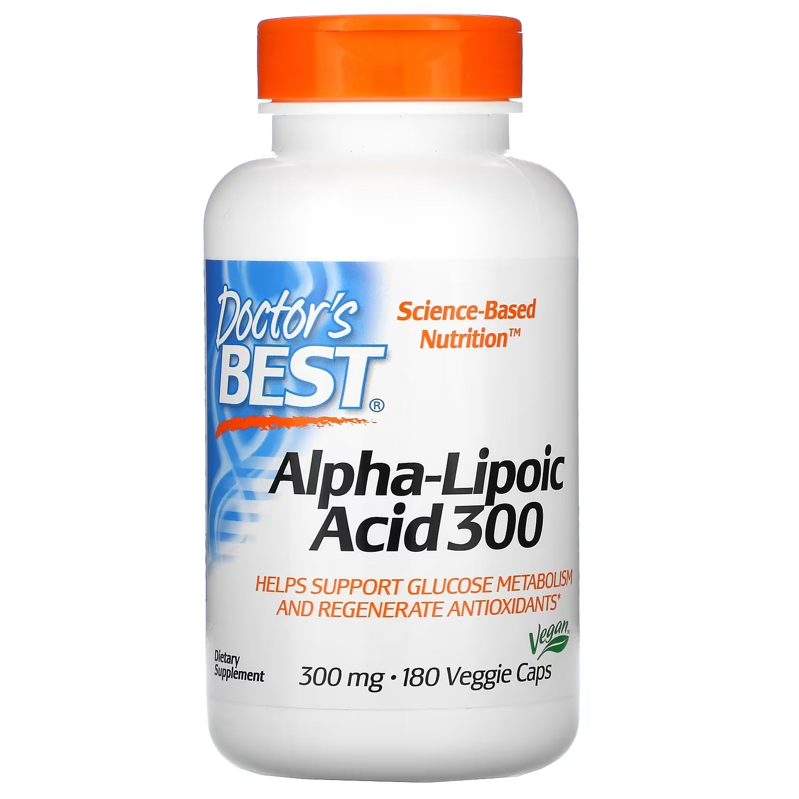 Doctor's Best Alpha Lipoic Acid, 180 Vegetarian Capsules