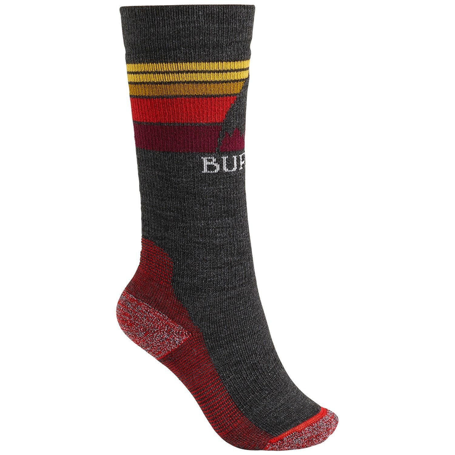 Burton Emblem Midweight Socks for Kids, Black