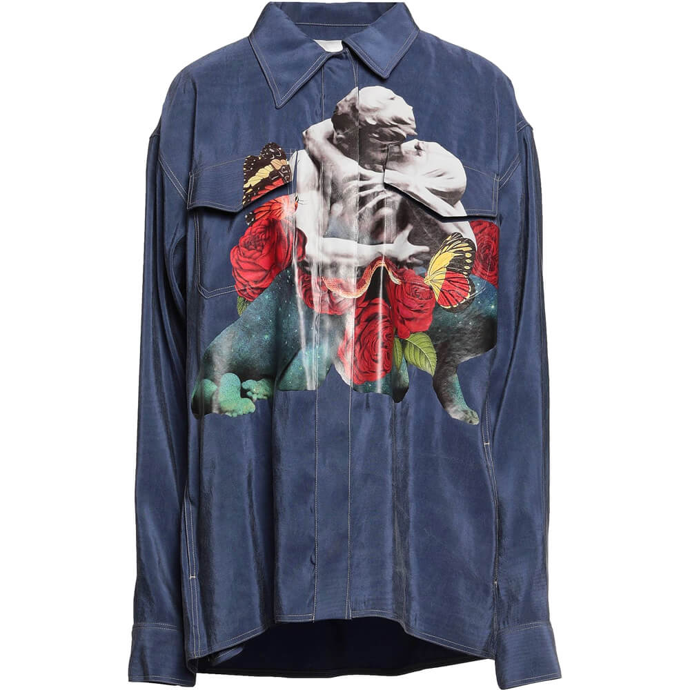 Valentino Silk shirt, blue