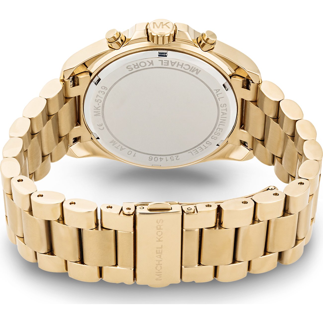 Michael Kors Oversized Bradshaw Gold-Tone wristwatch, golden