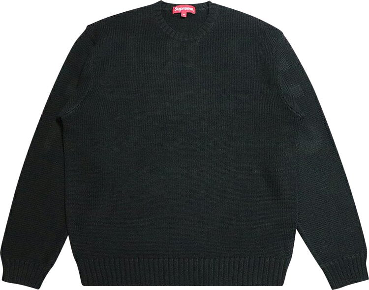 Supreme Back Logo Sweater 'Black', black