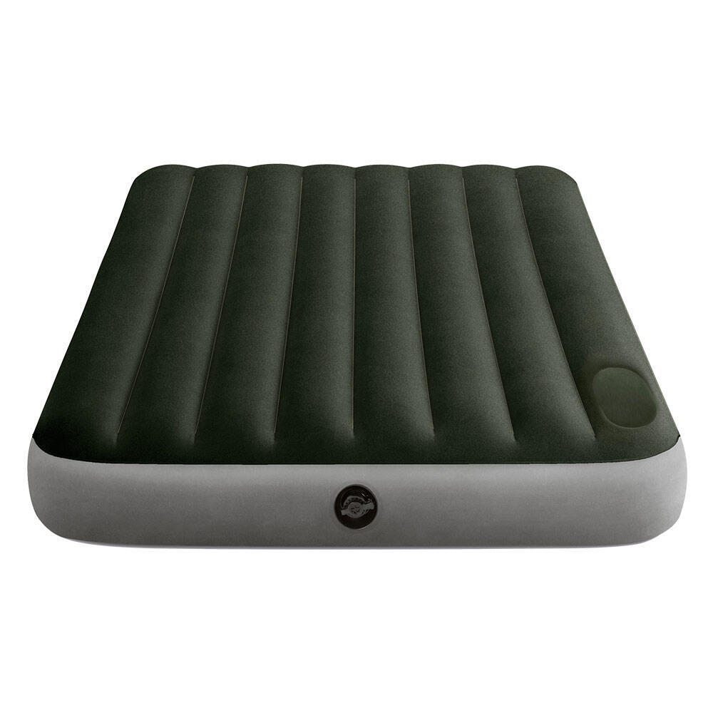 Air mattress Intex Downy Doubter built-in foot pump 191x137x25 cm, dark gray