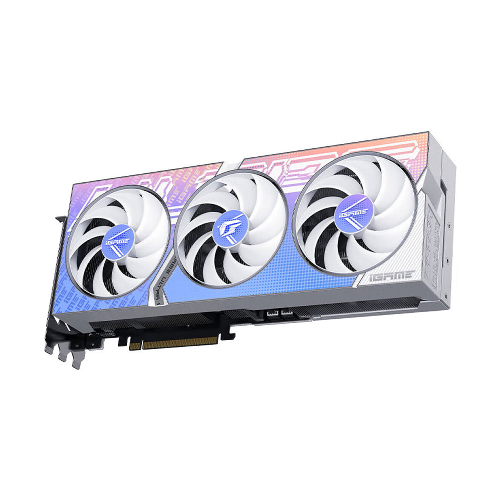 Video card Colorful iGame GeForce RTX 4070 Ti Super Ultra W OC, 16 GB, white/blue