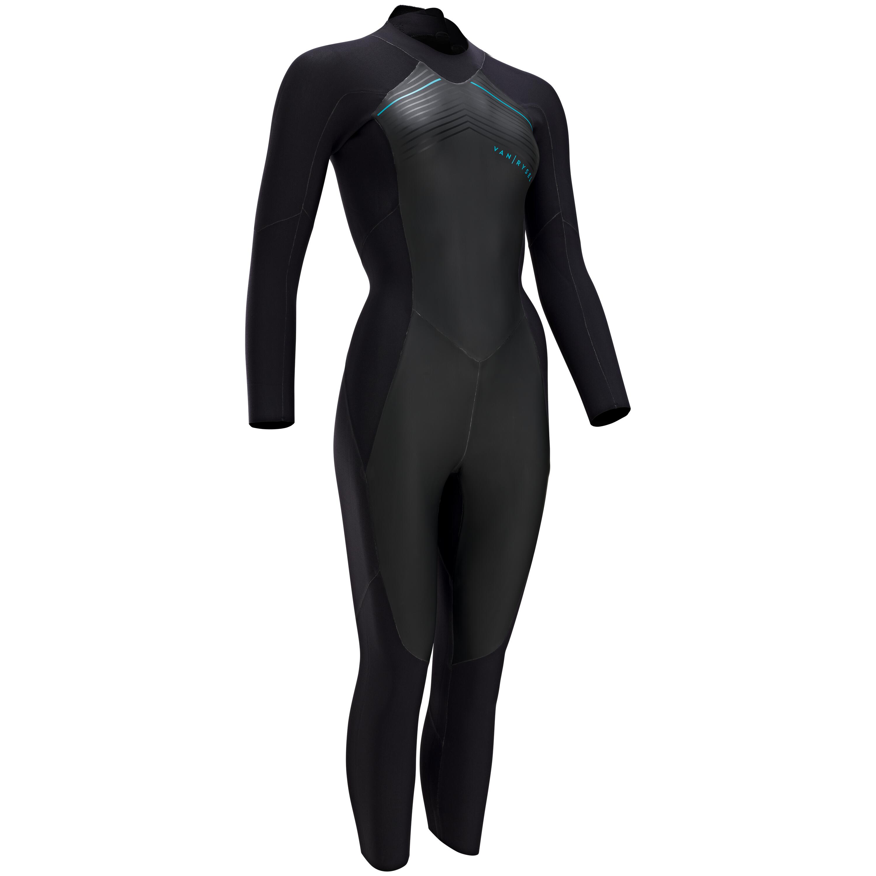 Neoprene women's triathlon wetsuit black SD Aptonia