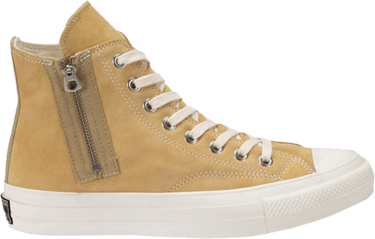 Converse NIGO x Addict x Chuck Taylor All Star Zip Hi Beige Suede Sneakers, Tan