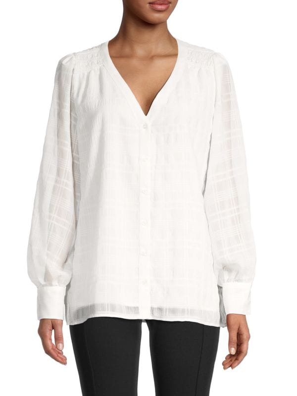 Calvin Klein seersucker shirt, white