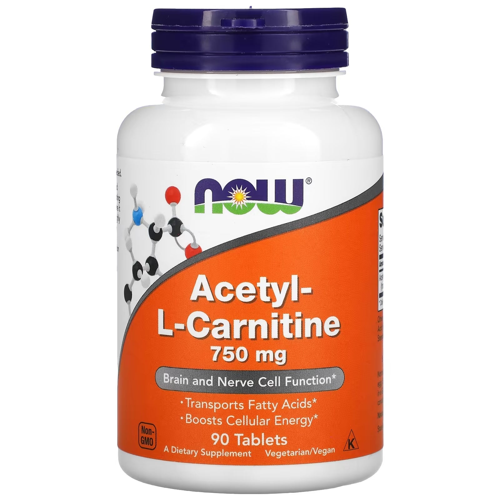 NOW Foods Acetyl L-Carnitine، 90 قرصًا