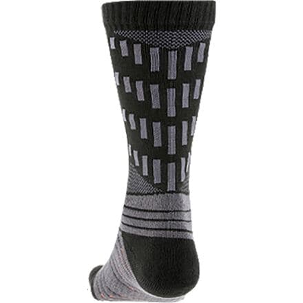 Men's Injinji Ultra Run Crew CoolMax socks, Obsidian color