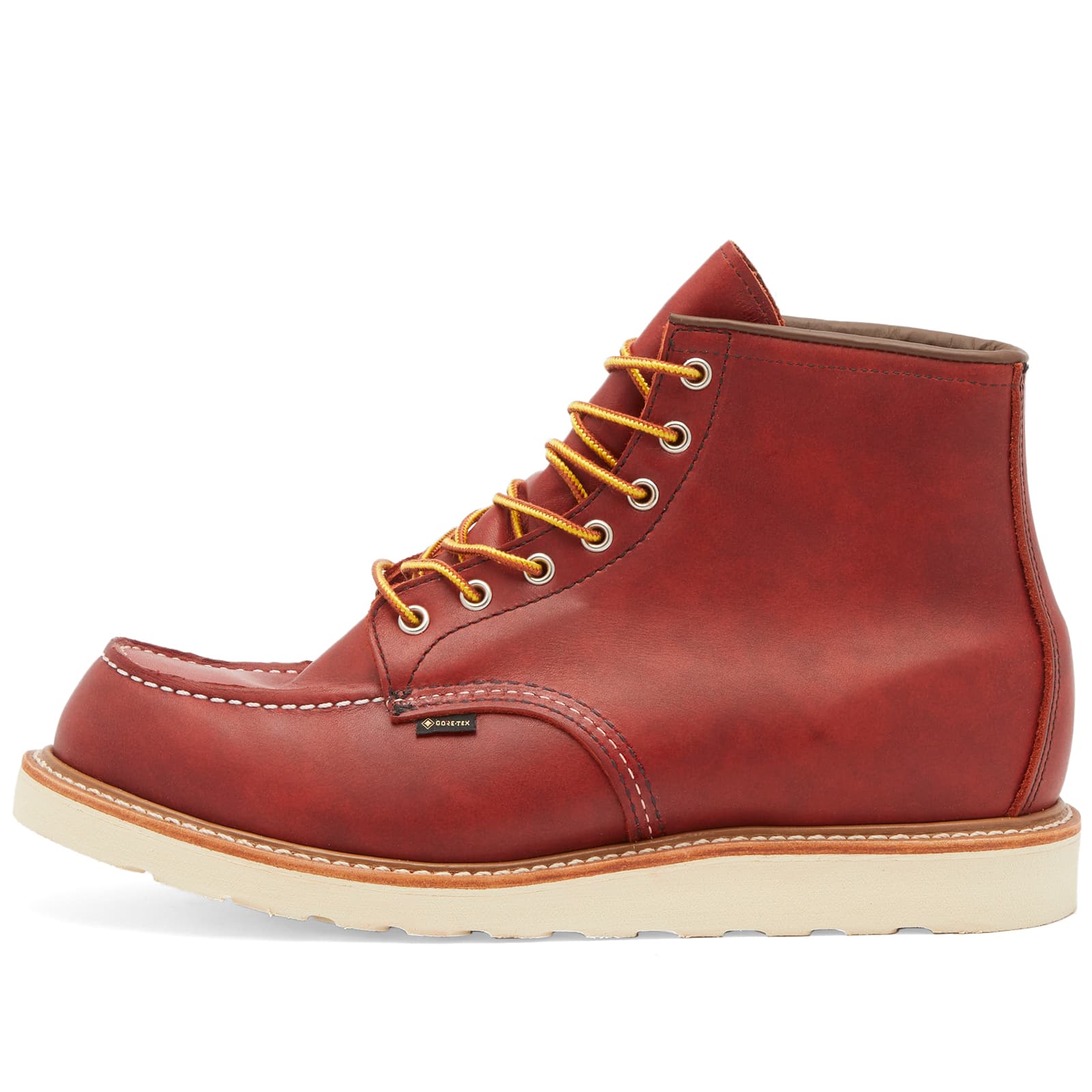 حذاء Red Wing 8864 Heritage Work مقاس 6 بوصات من Moc Toe Gore-Tex باللون البني المحمر من تاوس