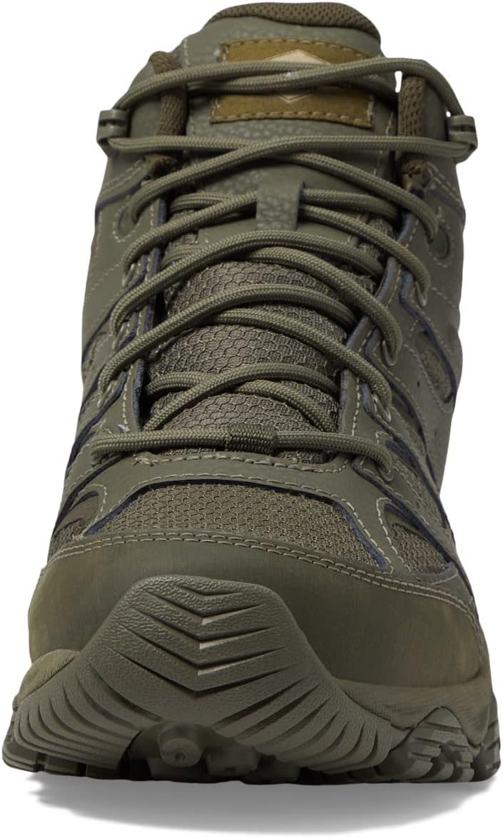 حذاء Moab 3 Mid Tactical Wp Merrell Work باللون الزيتوني الداكن