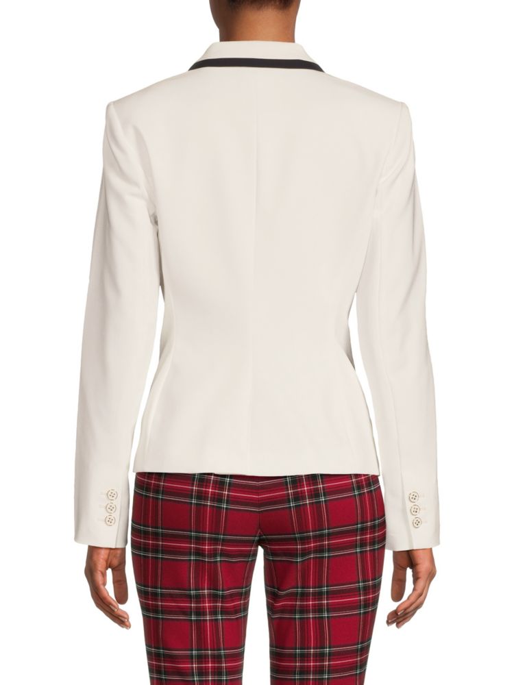 Tommy Hilfiger Contrast Blazer in Ivory Midnight