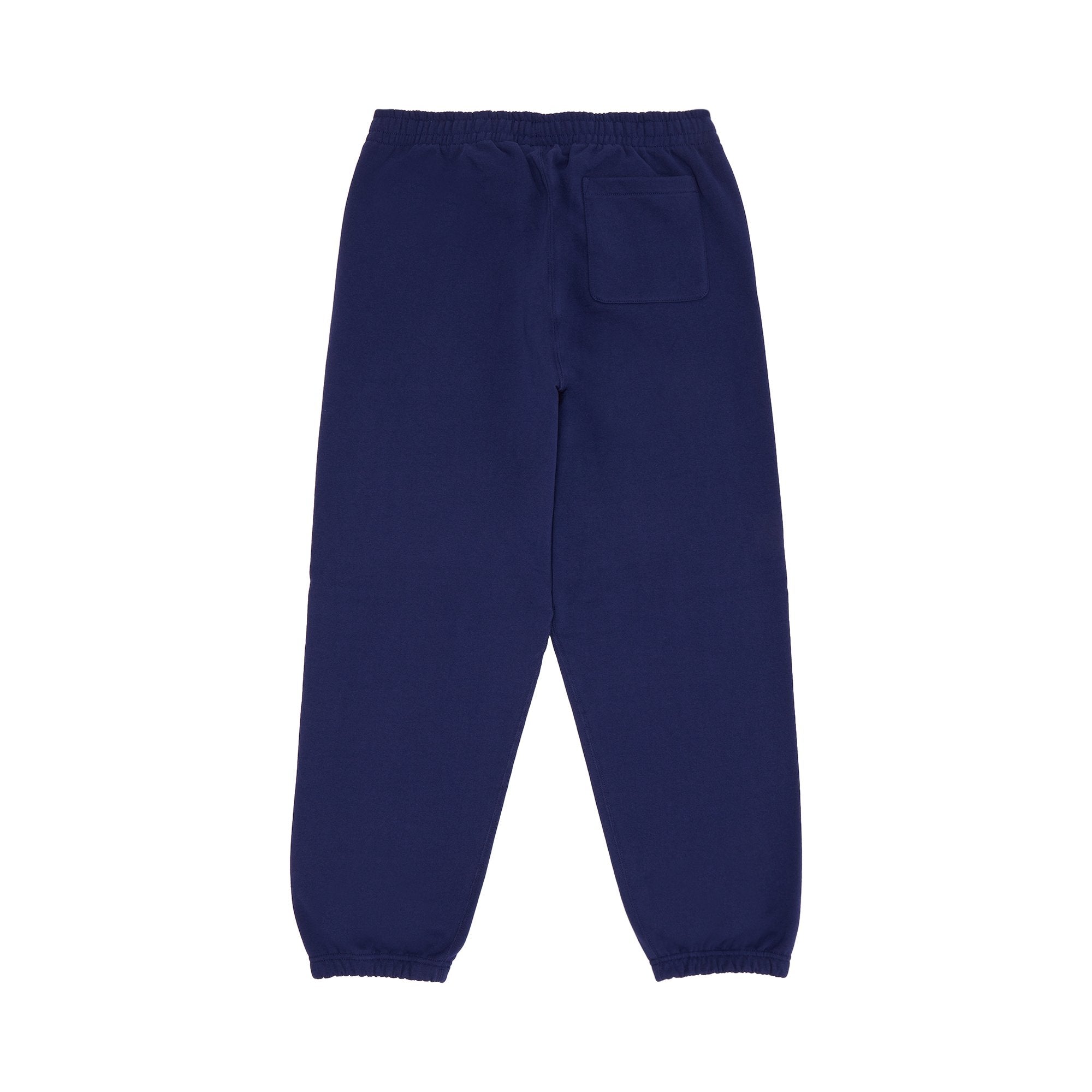 Supreme Satin Sweatpants with Washed Navy Applique