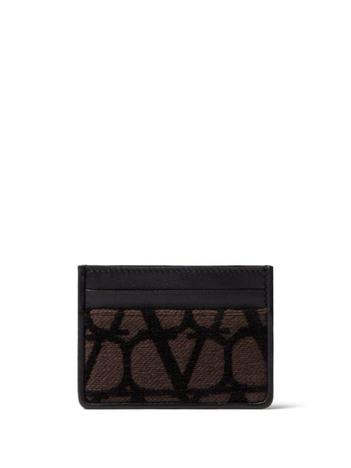 Valentino Garavani Toile Iconographe cardholder, brown