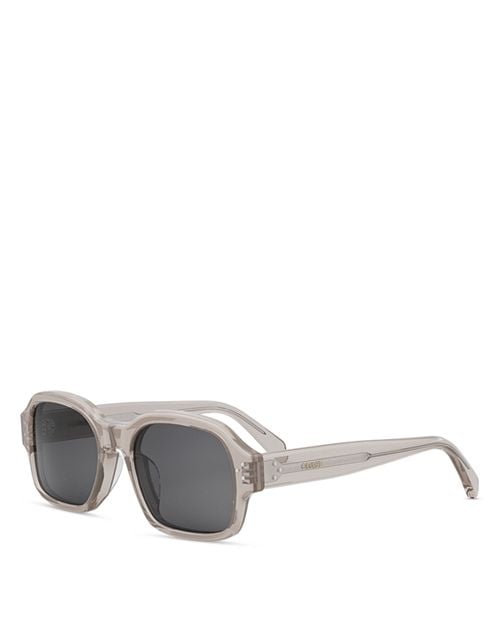 3 Point Geometric Sunglasses, 53mm CELINE, Gray