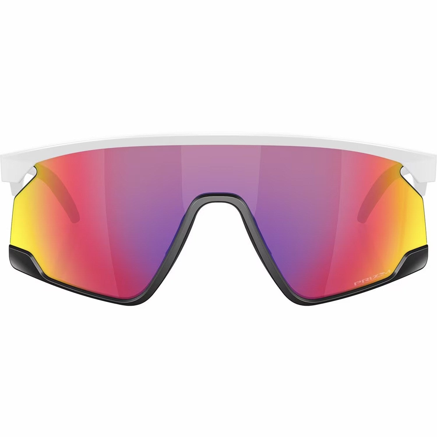 نظارات شمسية Oakley BXTR، باللون الأبيض غير اللامع/الأسود غير اللامع/Prizm Road