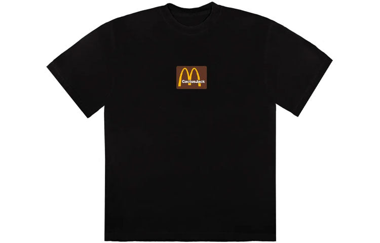 Travis Scott x McDonald's Sesame Inv T-shirt, black/brown, black