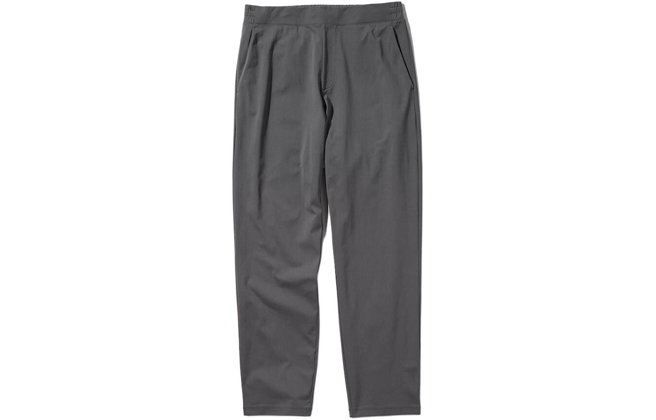 Casual trousers for men asphalt gray Uniqlo, gray