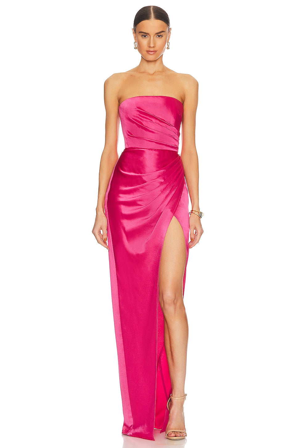 SAU LEE Priyanka Dress, Hot Pink