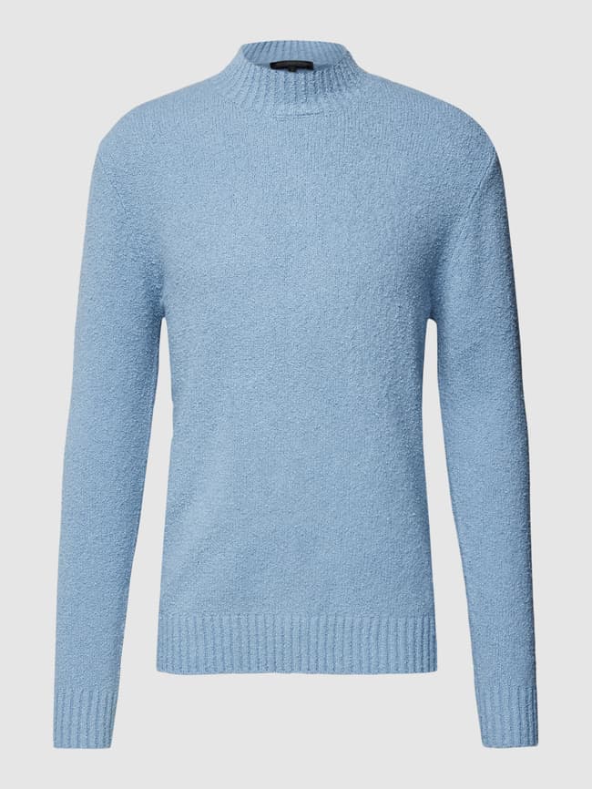 Knitted sweater with stand-up collar model "ZAYIN" Drykorn, blue