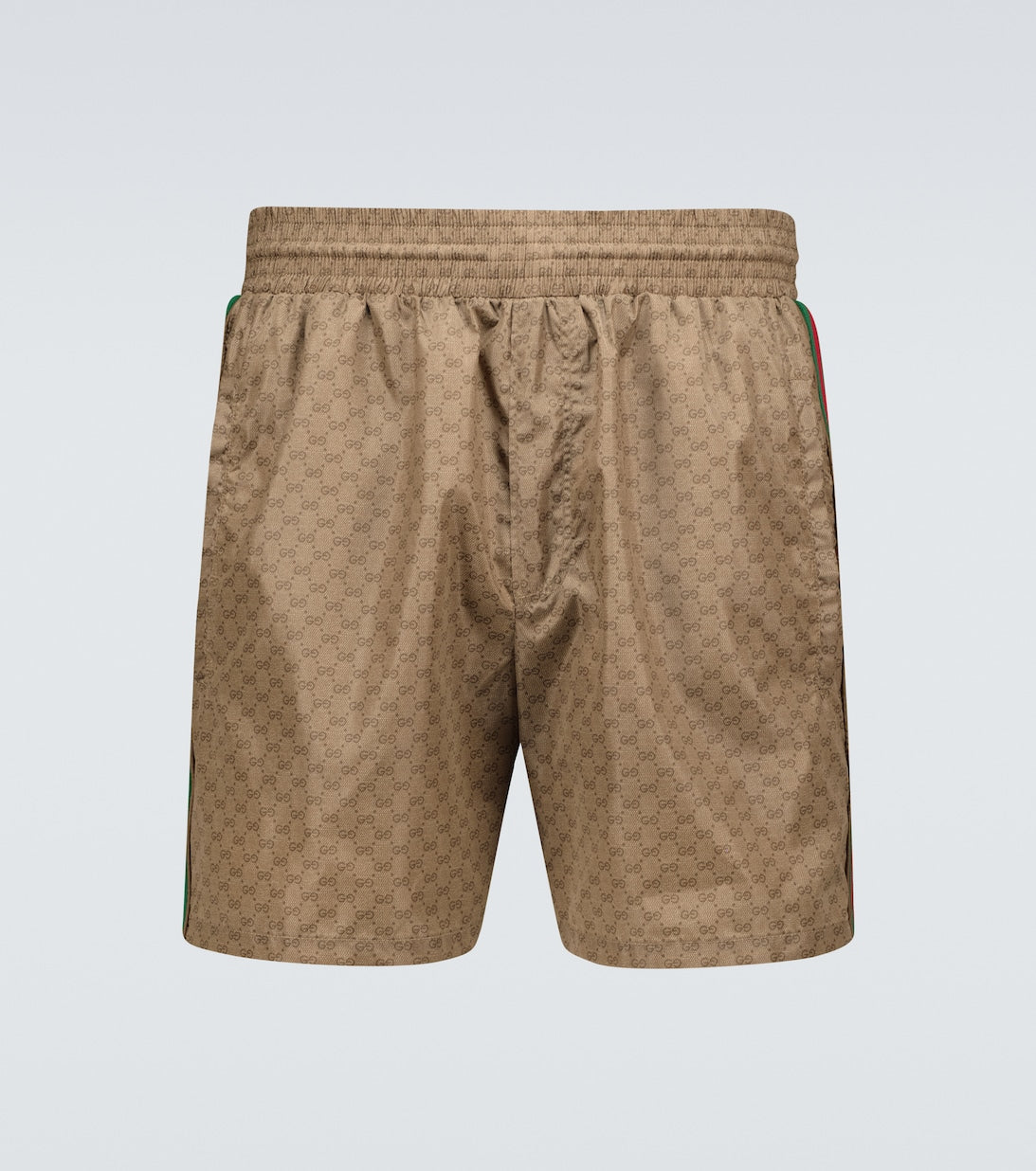 GG Gucci logo swim trunks, brown