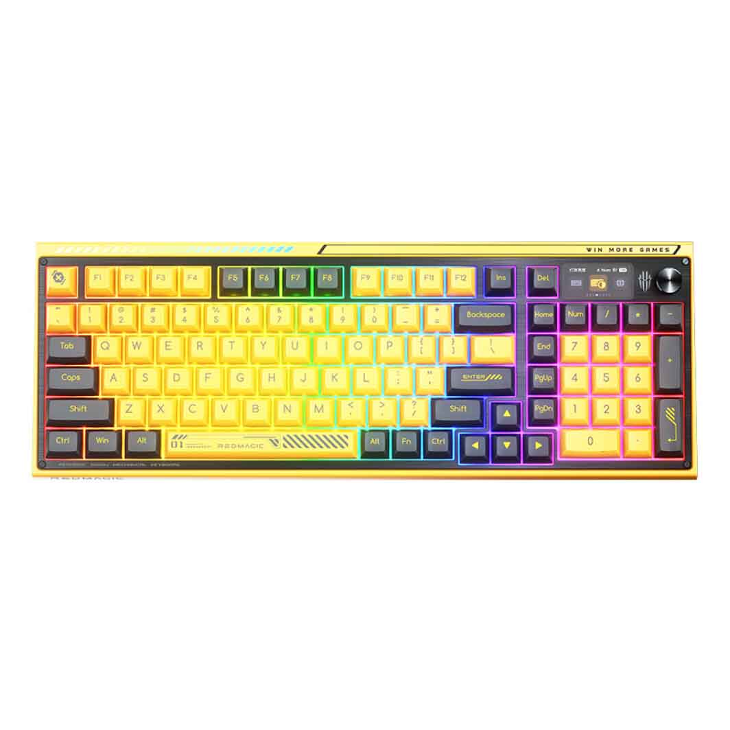 REDMAGIC Red Devil Gaming Keyboard, TTC V2 Silver, Yellow