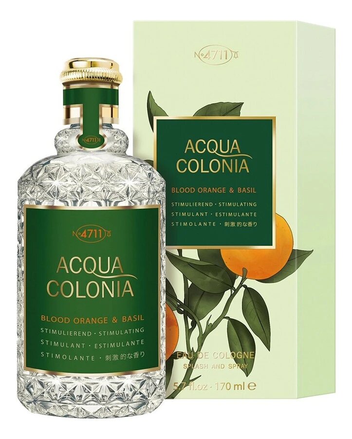 Acqua Colonia 4711 Acqua EDC Blood Orange & Basil unisex perfume 170 ml