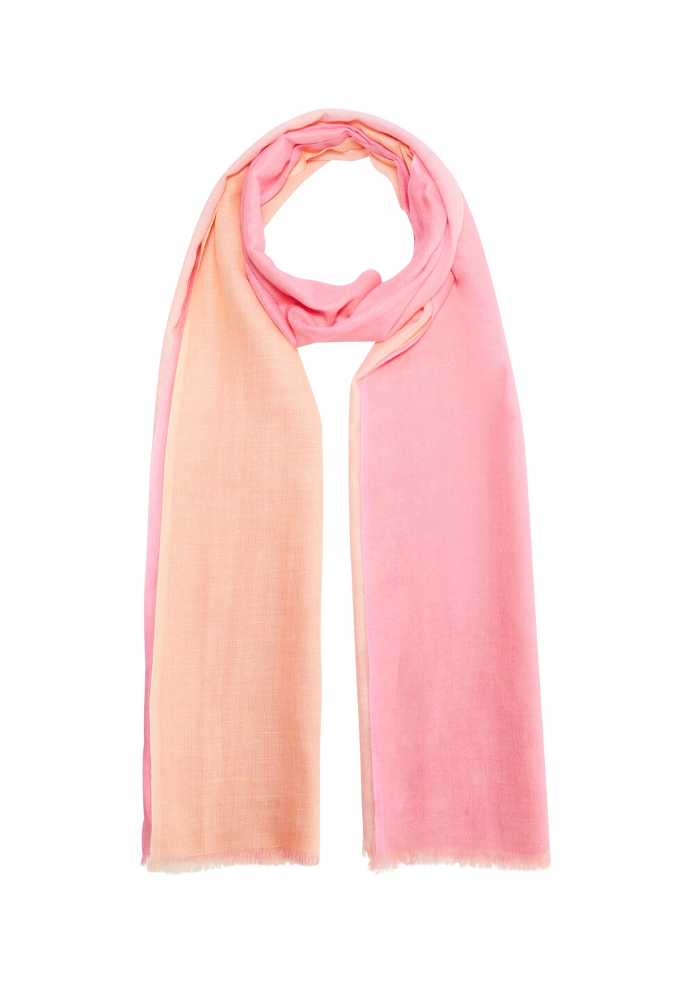 Sliver scarf, orange/pink