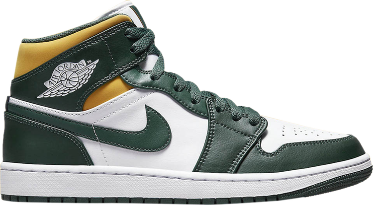 Air Jordan 1 Mid Sonics, white