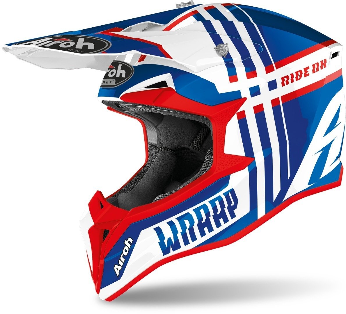 Airoh Wraap Broken Motocross Helmet with Pattern