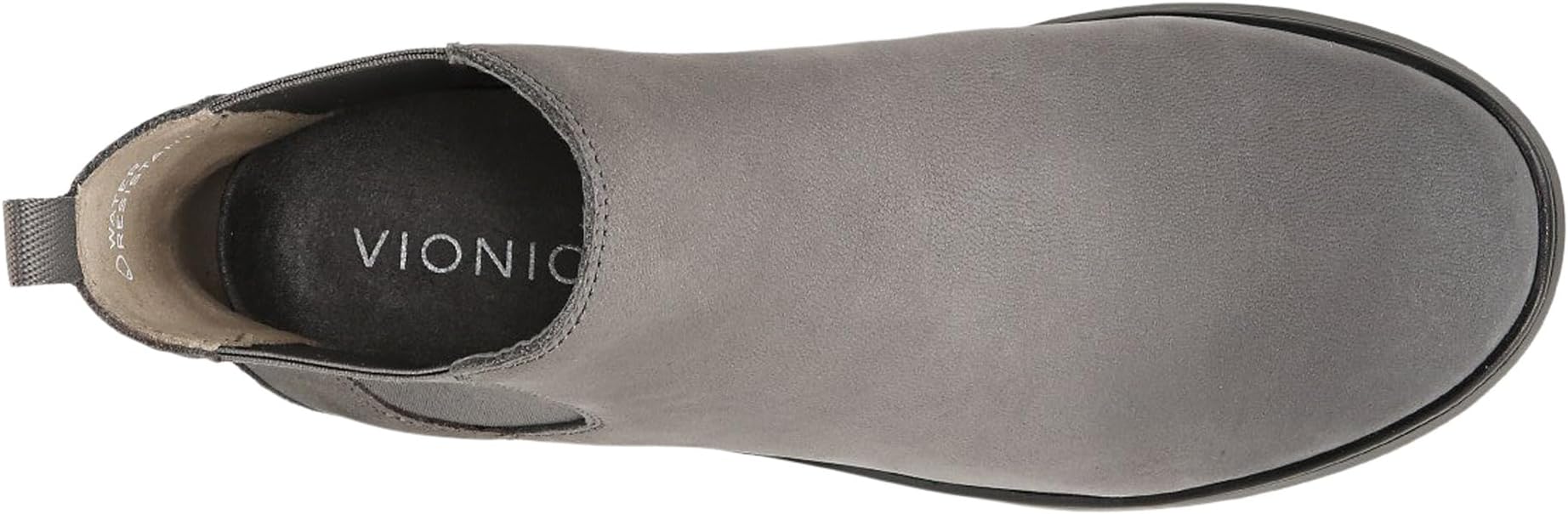 Chelsea Boots Evergreen VIONIC, Charcoal Nubuck