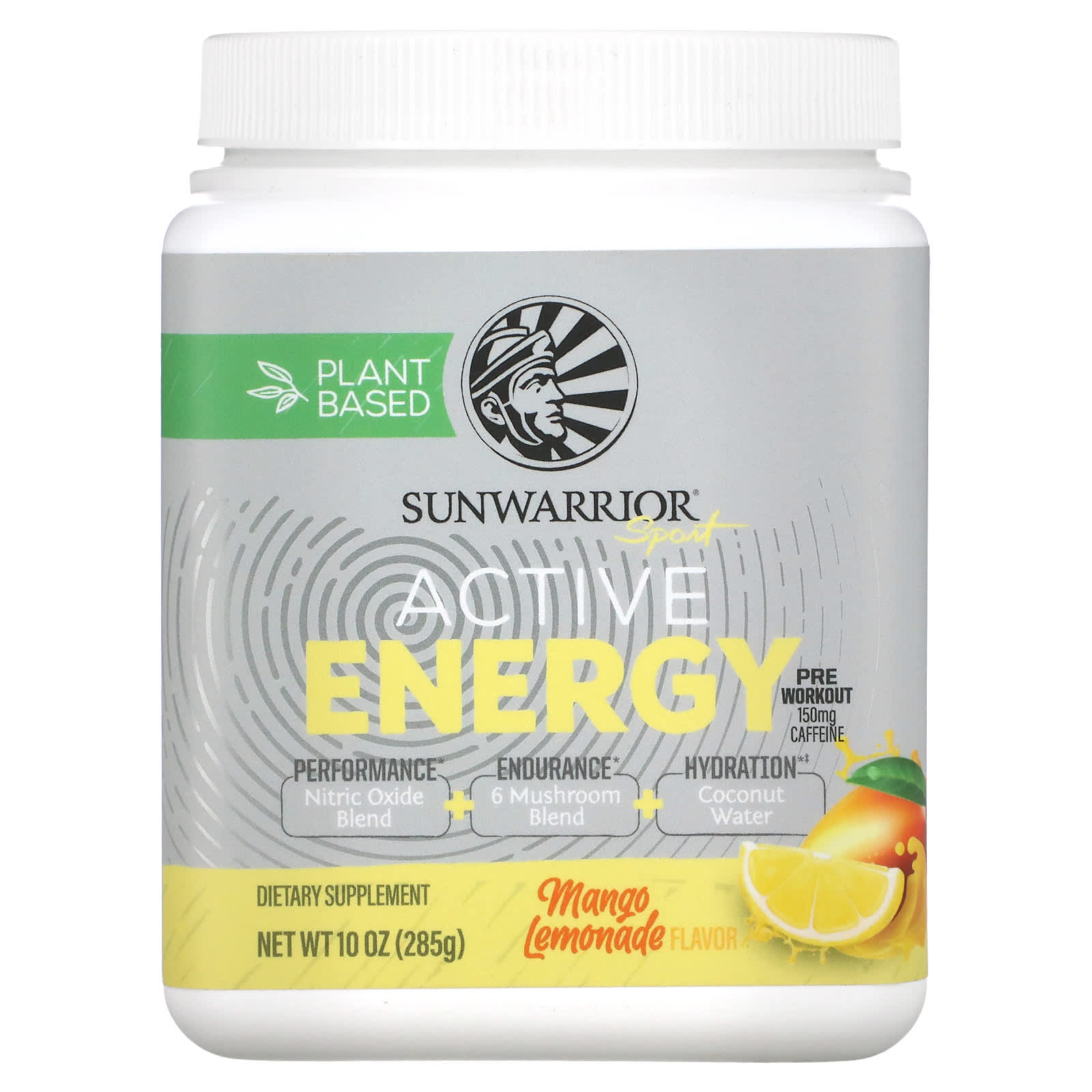 مكمل غذائي Sunwarrior Pre-Workout، مانجو/ليمونادة، 285 جم