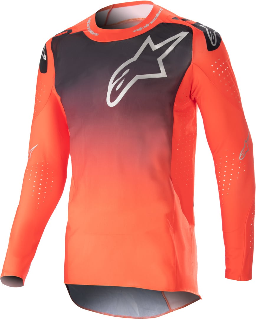 قميص موتوكروس Alpinestars Supertech Risen باللون البرتقالي/الأسود