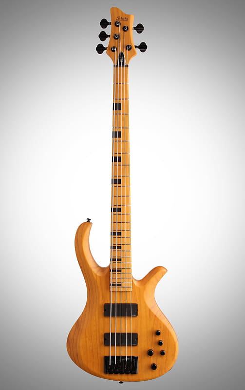 Schecter Session Riot 5 Electric Bass, Aged Natural Satin