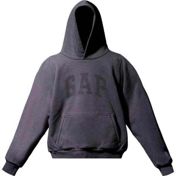 Yeezy Gap Engineered By Balenciaga Dove Shrunken Hoodie, black