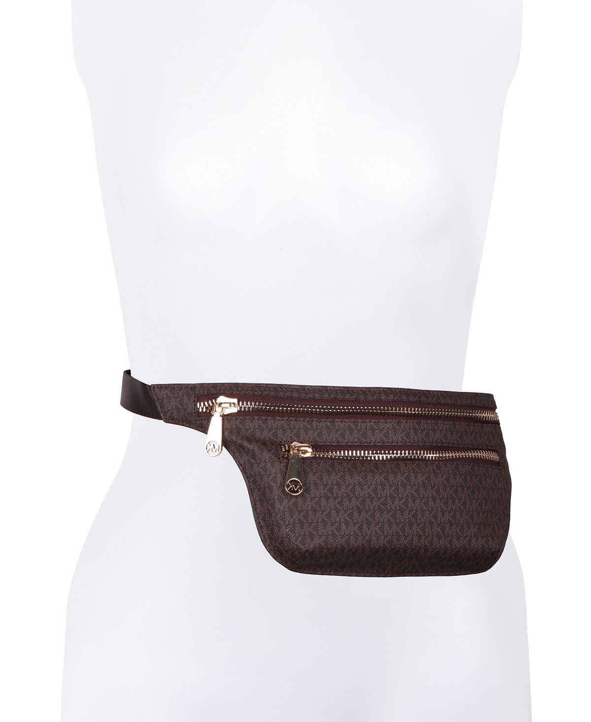 Michael Kors Signature Double Zip Fanny Pack