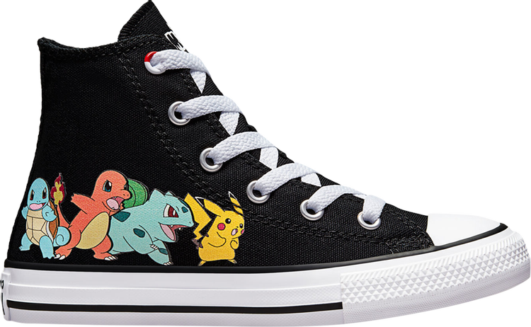 Converse Pokemon x Chuck Taylor All Star High PS First Partners Sneakers, black